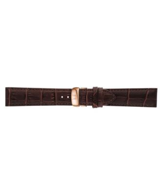 Men's Swiss Tradition Brown Leather Strap Watch 42mm