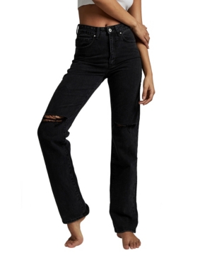 image of Cotton On Women-s Long Straight Leg Denim Jeans