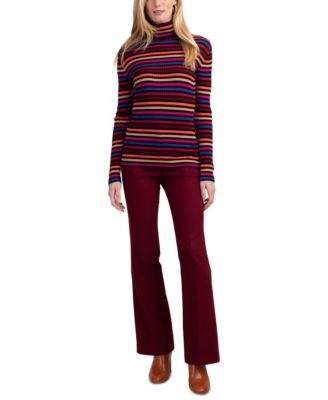 Trina Turk - Sarandon Cotton Striped Turtleneck Sweater