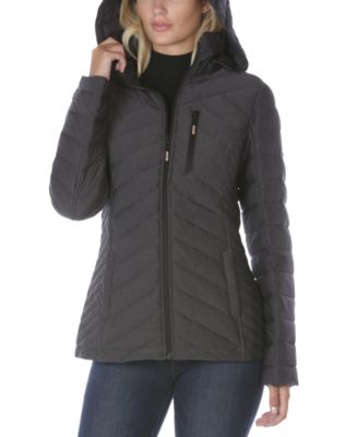 Women's Stretch Faux-Fur-Hooded Packable Puffer Coat