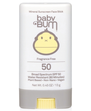 Sun Bum Baby Bum Spf 50 Mineral Sunscreen Face Stick 045-oz