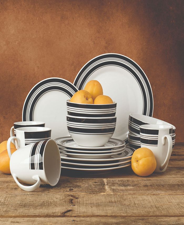 Tabletops Unlimited Tabletops Gallery Café Americana 16 PC Dinnerware Set, Service for 4 Macy's