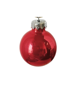 Whitehurst Shiny Christmas Ornaments, Box Of 40 In Coral