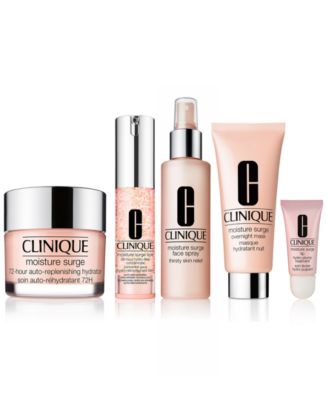 Clinique - Five of 's most-loved Moisture Surge™ formulas in one exclusive Macy's set. All full sizes.