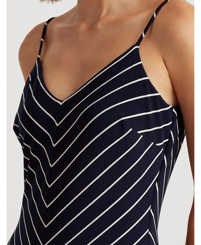 Lauren ralph lauren chevron jersey dress clearance