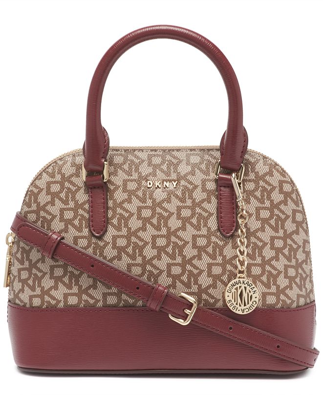 dkny bryant logo satchel