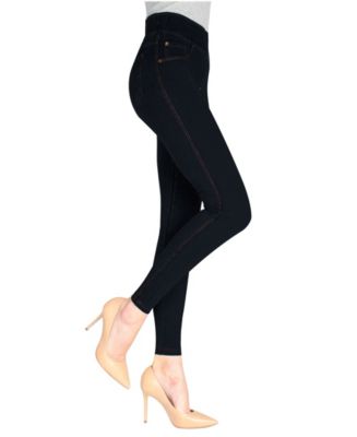 Behoort Ongrijpbaar Ideaal MeMoi Denim Shaping Jean Women's Leggings & Reviews - Tights, Socks, &  Hosiery - Women - Macy's