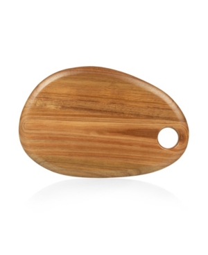 Toscana Pebble Shaped Acacia Serving Board In Brown