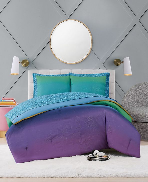 Material Girl Mermaid Ombre 7 Piece Bed in a Bag, Queen ...