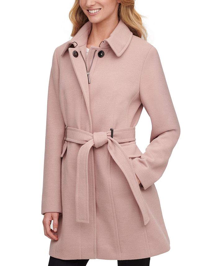 Calvin Klein Women's Single-Breasted Belted Coat & Reviews - Coats &  Jackets - Women - Macy's