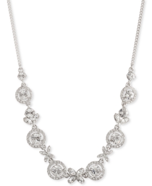 image of Givenchy Multi-Crystal Collar Necklace, 16