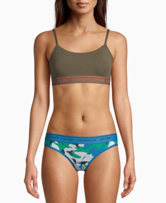 ck one cotton wirefree bralette qf6094