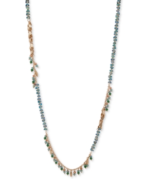 image of lonna & lilly Gold-Tone Shaky Bead Strand Necklace, 34