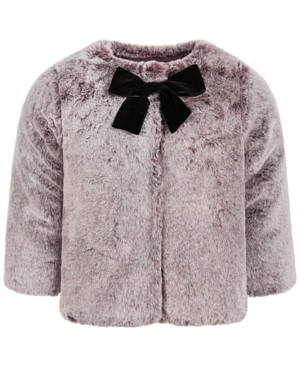 image of First Impressions Baby Girls Gradient Faux-Fur Coat, Created for Macy-s
