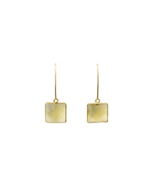 image of Roberta Sher Designs Citrine Stone Drop Earrings with 14K Gold Filled Artesian Earwires