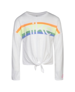 image of Nike Toddler Girls Tie Front Boxy Fit T-shirt