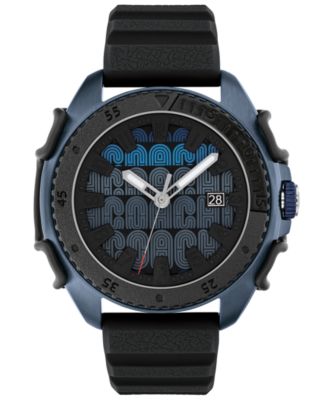 COACH - Men's C001 Black Rubber Strap Watch 45mm