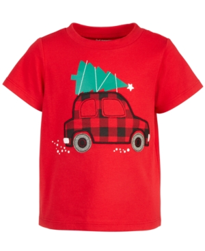 image of First Impressions Baby Boys Holiday Car Cotton T-Shirt, Created for Macy-s