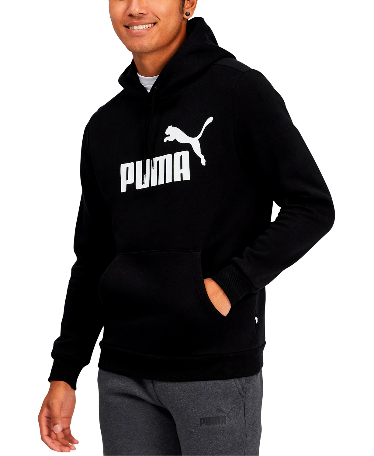 Puma Men’s Fleece Logo Hoodie $11.99