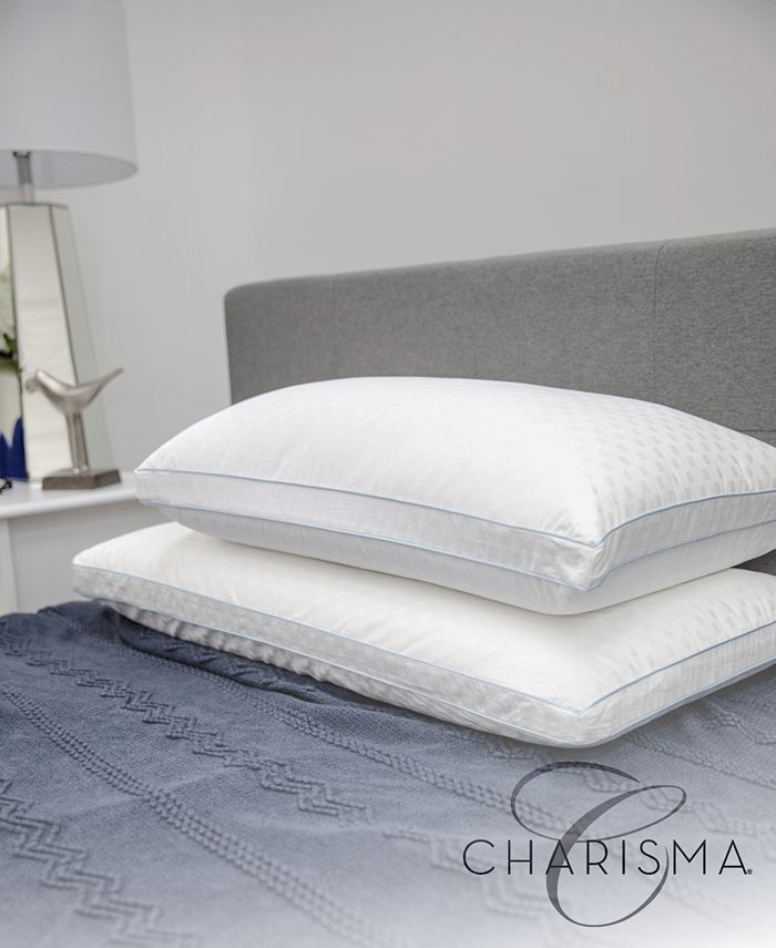 Charisma Paired Comfort Hybrid Memory Foam and Fiber Jumbo Bed Pillow