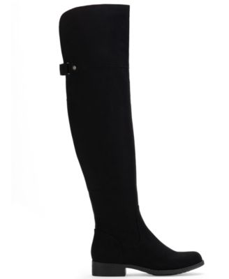 macy's black knee high boots