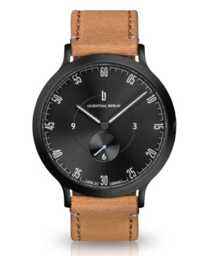 Lilienthal Berlin L1 All Light Brown Leather Strap Watch 42mm