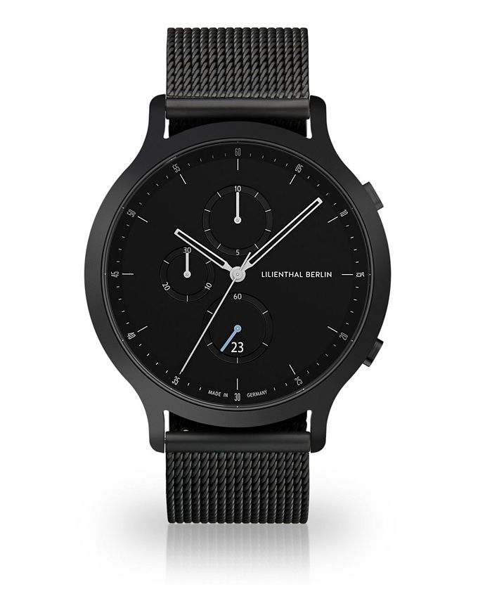 Lilienthal Berlin All Black Chronograph with Black-Tone Stainless Steel ...