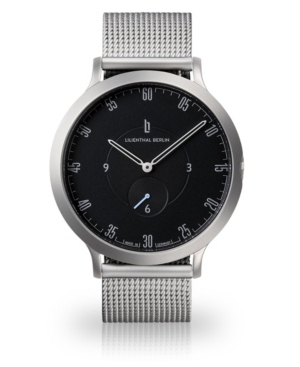 image of Lilienthal Berlin L1 Sliver-Tone Stainless Steel Mesh Bracelet Watch, 42mm