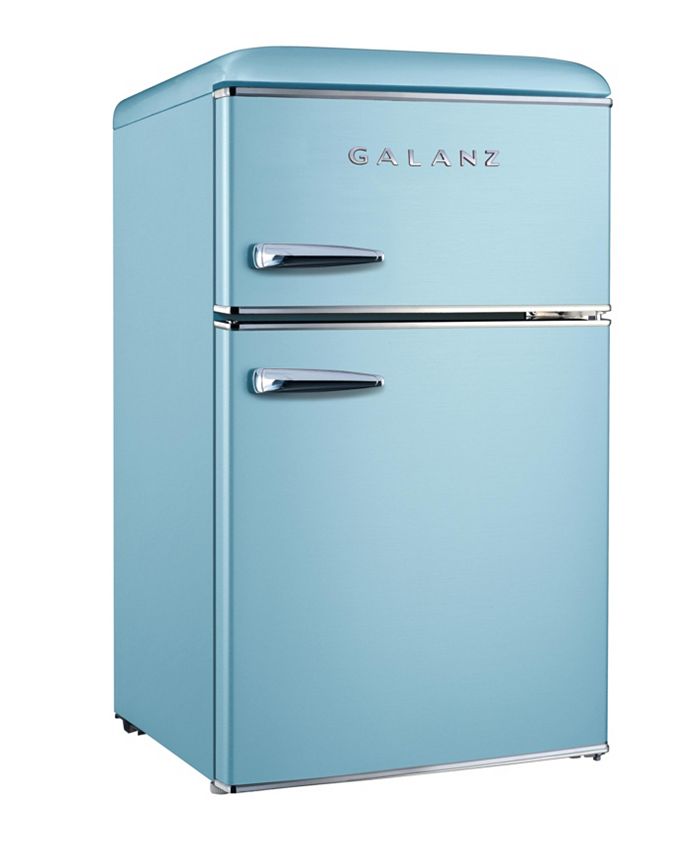 Galanz 3.1 Cu. Ft. Dual Door Retro Style MiniFridge Macy's