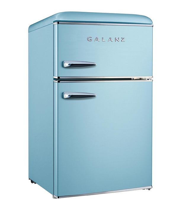 Galanz 3.1 Cu. Ft. Dual Door Retro Style MiniFridge & Reviews Small