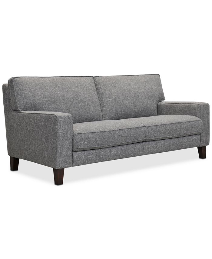 Furniture Sandrew 77 Fabric Sofa With, Footrest Sofa Bed