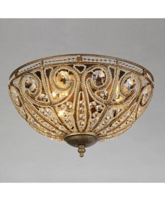 Claire 10" 3-Light Indoor Flush Mount Chandelier with Light Kit