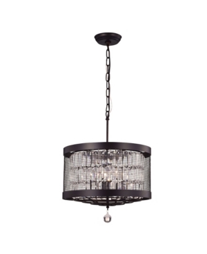Home Accessories Hawkins 19" 4-light Indoor Pendant Lamp With Light Kit In Rust