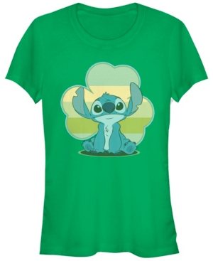 Fifth Sun Juniors Disney Lilo Stitch Lucky Stitch Short Sleeve T-shirt