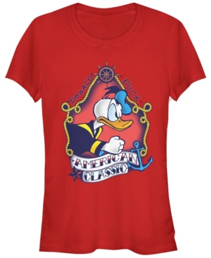 Fifth Sun Juniors Disney Mickey Classic Sailor Donald Flash Short Sleeve T-shirt