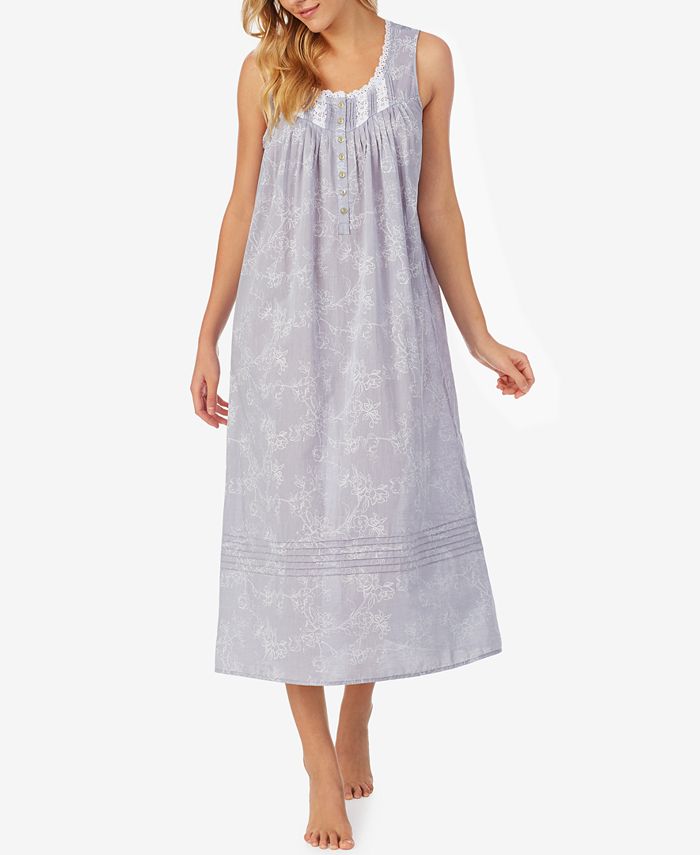 Eileen West Cotton Chambray Ballet Nightgown Macy's