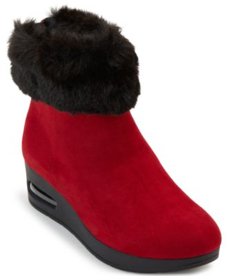 macys womens red boots