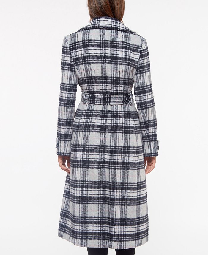kate spade new york Plaid Belted Coat Macy's