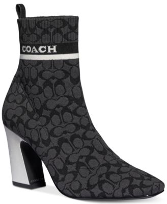 COACH Women s Tasha Logo Sock Booties Macy s