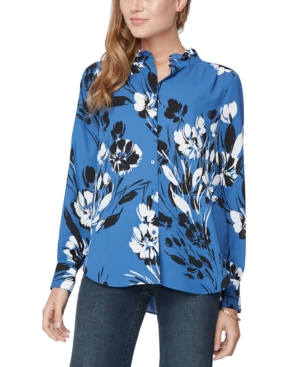 image of Nydj Ruffle-Neck Blouse