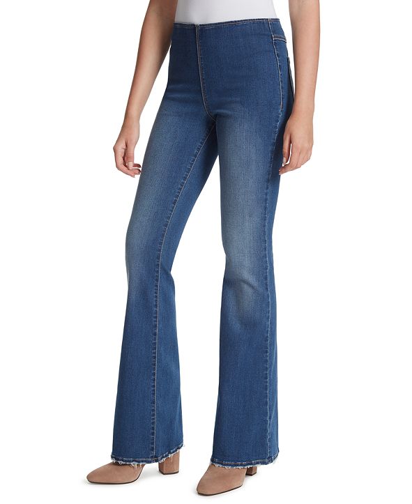 Jessica Simpson Hi Rise Pull-On Flared-Leg Jeans & Reviews - Jeans ...