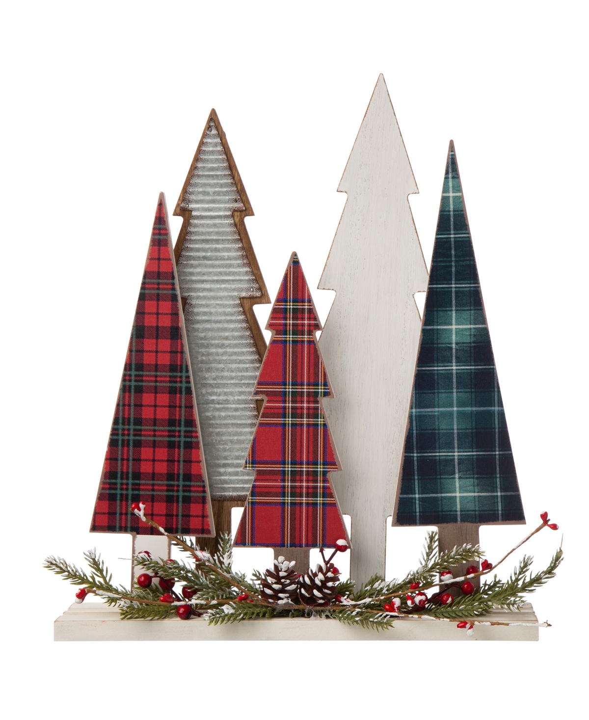 Wooden Christmas Tree Table decor - Multi