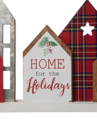 Metal and Wooden Christmas House Decor