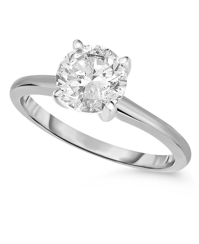 Macy's Diamond (1 ct. t.w.) Engagement Ring in 14K White, Yellow or ...