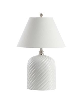 Serge Swirl Ceramic Bohemian Glam LED Table Lamp