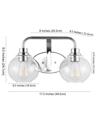 Sandrine 2-Light Cottage Rustic LED Vanity Light