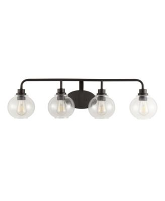 Sandrine Iron/Seeded Glass Cottage Rustic LED Vanity Light