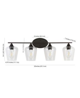 Jayne 4-Light Cottage Rustic LED Vanity Light