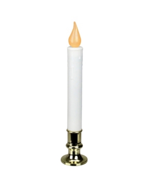Northlight Led Flickering Christmas Candle Lamp With Brass Base In White
