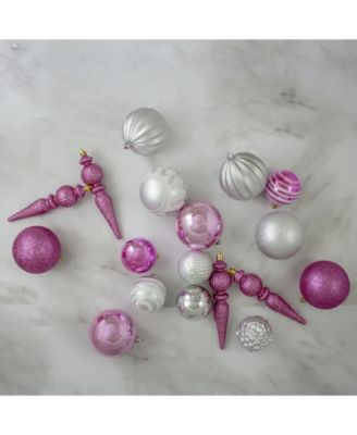 75 Count and Shatterproof 3-Finish Christmas Ball Ornaments